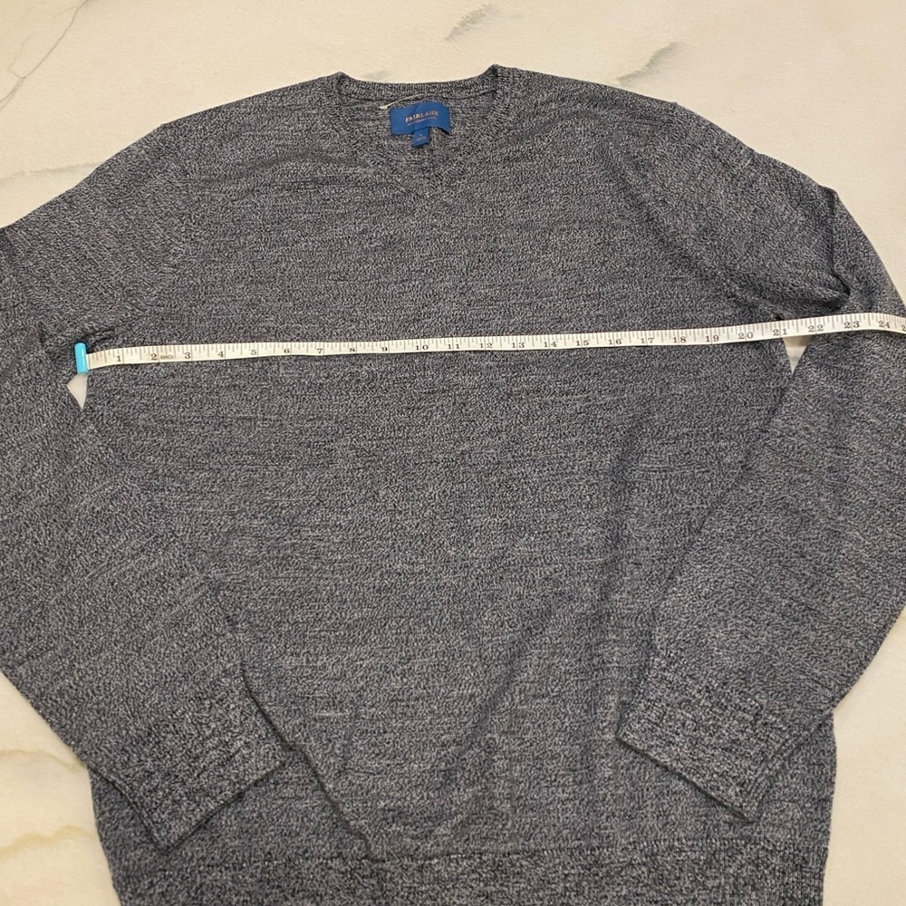 Fairlane Mens Sweater Size Large Gray Merino Wool NWOT - Picture 5 of 9